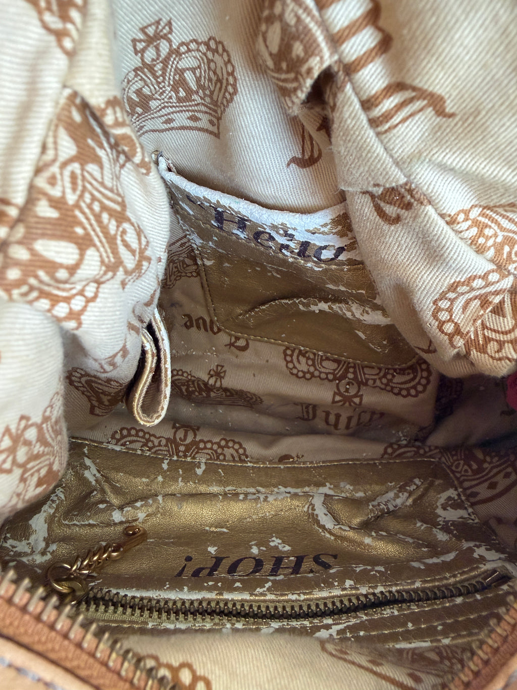 Y2K Juicy Couture Hobo Shoulder Bag